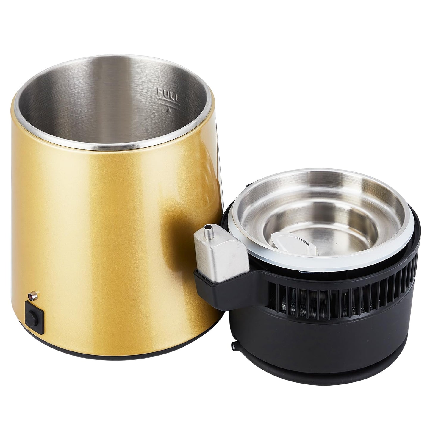 Garvee 4L Water Distiller Stainless Steel Distilled Water Purifier Countertop Home Use Golden