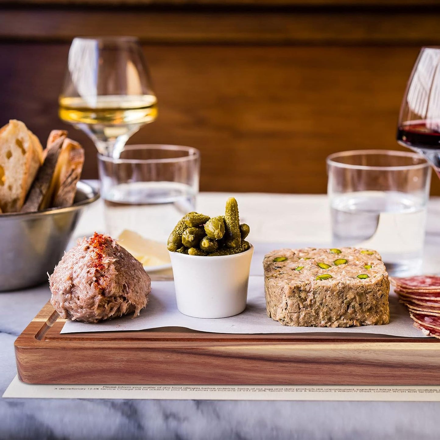 Garvee 24 x 18 Inch Large Acacia Wood Cutting Board, Reversible Wooden Butcher Block Cutting Board with Juice Groove, Carving Board for Meat, Turkey, Charcuterie