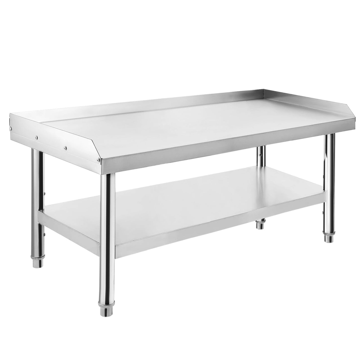 GARVEE 36"L x 28"W x 24"H Stainless Steel Grill Stand Table - Heavy-Duty, Adjustable Undershelf, Easy to Clean, for Home, Restaurant, and Kitchen Use