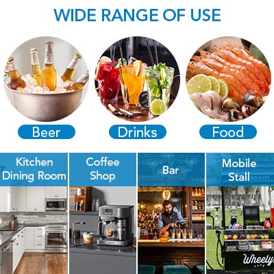 Garvee Ice Maker 265 LBS/24H, 55 Lb Storage, 450W, 120 Cubes/15 Min, Stainless Steel Under Counter for Bars Cafes Homes Businesses