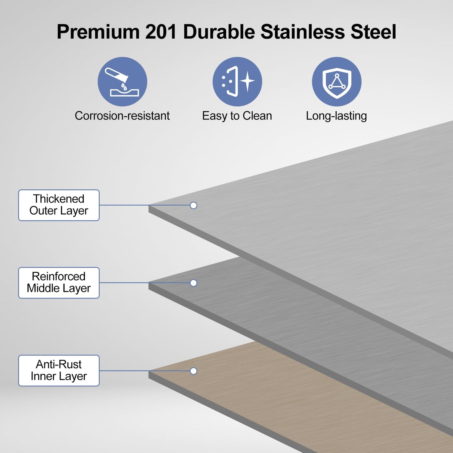 GARVEE 36"L x 24"W x 37"H Stainless Steel Work Table with Caster Wheels - Heavy-Duty Food Prep Table with Adjustable Undershelf for Kitchen, Garage, Laundry, and Hotel Use