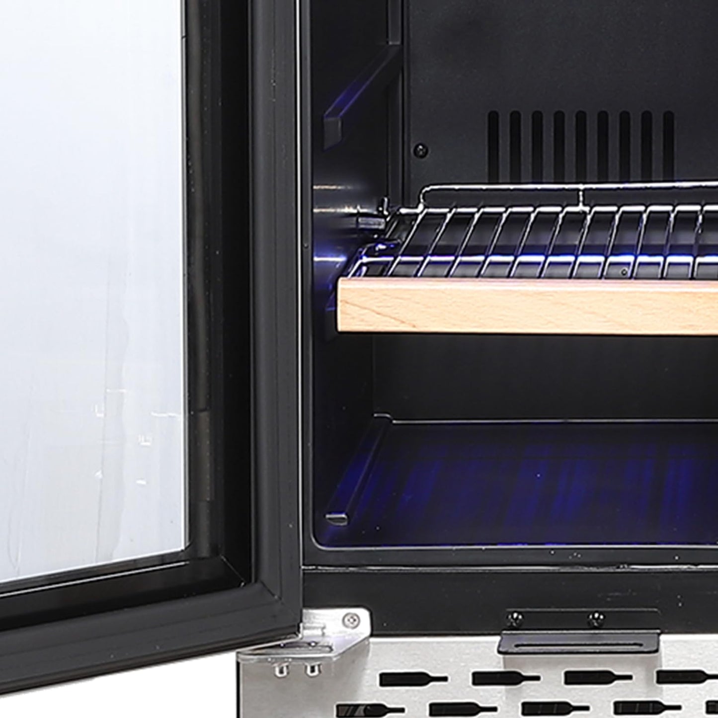 Garvee Wine and Beverage Refrigerator 24 Inch Dual Zone Wine Cooler with 40 Bottles Wine Capacity, 120L Built-in and Freestanding,with Independent Temperature Control,Upgraded Compressor,Quiet