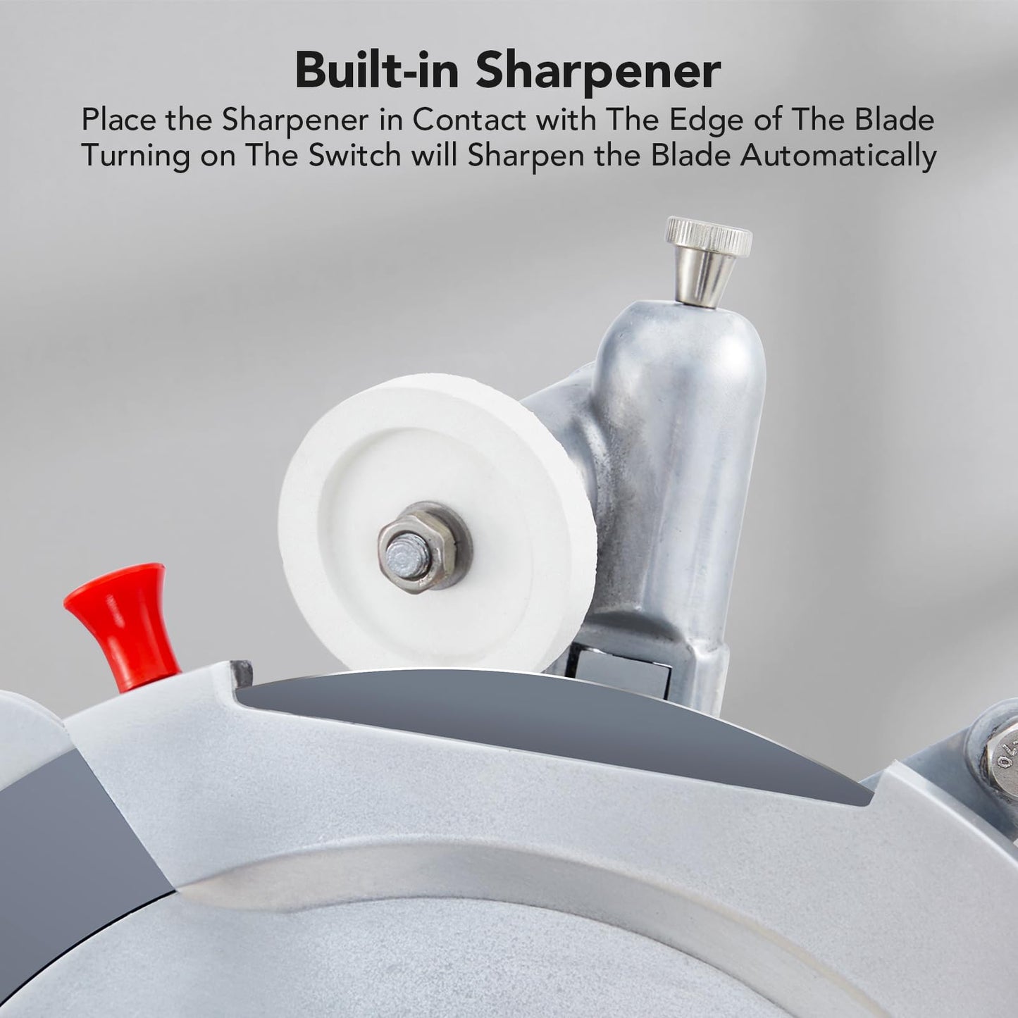 Garvee 550 Watts Automatic Meat Slicer, 12" Carbon Steel Blade, Adjustable 0-14mm Thickness, Deli Food Slicer for Meat, Cheese, and Bread - Perfect for Home Use