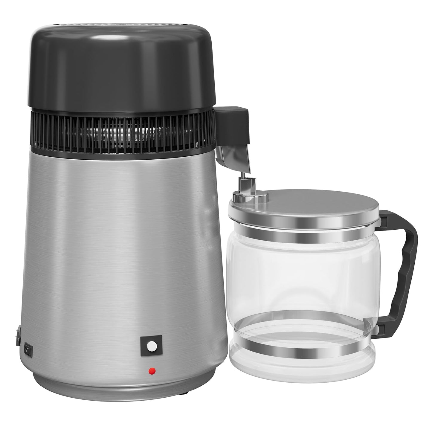 Garvee 4L Distilled Water Maker 750W Stainless Steel Home Countertop Water Distiller Pure Water