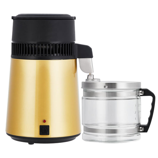 Garvee 4L Water Distiller Stainless Steel Distilled Water Purifier Countertop Home Use Golden
