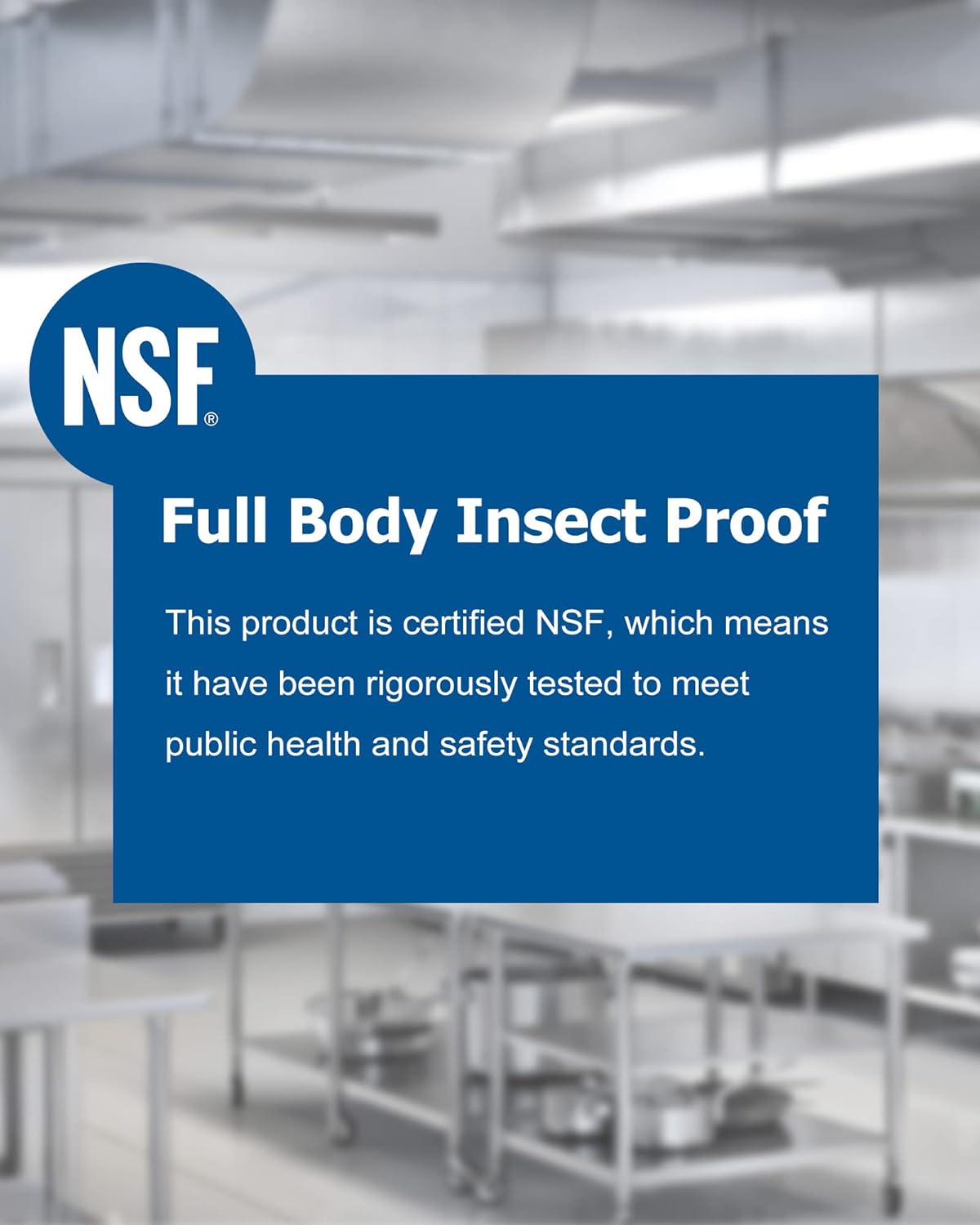 GARVEE 48"L x 24"W x 34"H Stainless Steel Work Table with Backsplash - NSF Certified, Heavy-Duty Kitchen Prep Table for Home, Restaurant, Hotel, and Outdoor Use