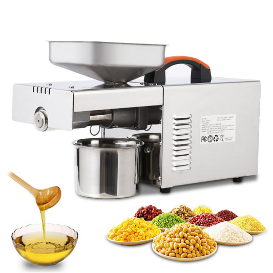 GARVEE 900W Electric Oil Press Machine - Automatic Cold & Hot Oil Extractor with 340 Stainless Steel, Perfect for Pressing Peanut, Sesame Seeds, Walnut, Almond, Pumpkin, and Rapeseed