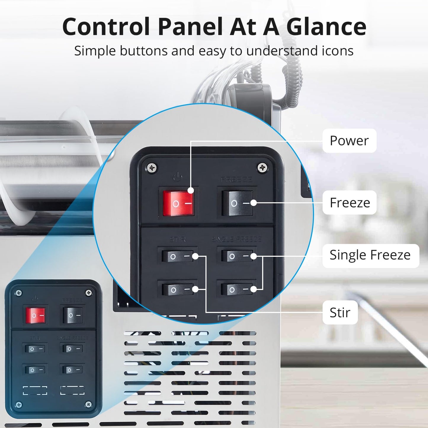 Garvee 30L Commercial Slushy Machine 700W Stainless Steel Self-Cleaning Produces 120 Cups/Hour for Margaritas Smoothies Cocktails Homes Coffee Shops Restaurants