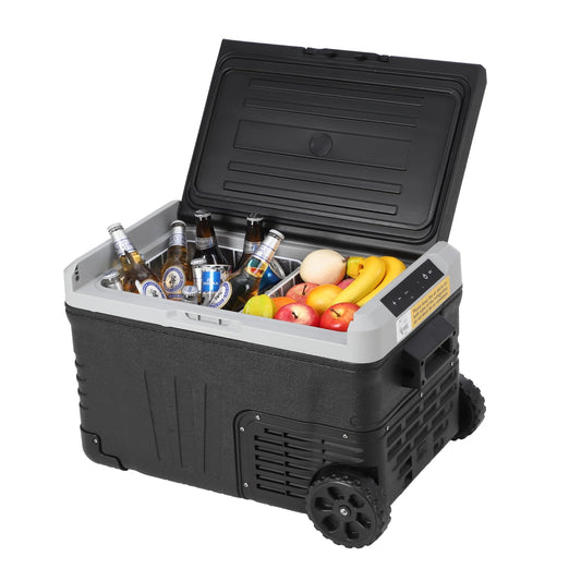 Garvee 37Qt (35L) Dual Zone Car Refrigerator, -4℉-68℉, 12V/24V Electric Cooler, Portable Freezer for Car, Truck, Home Use