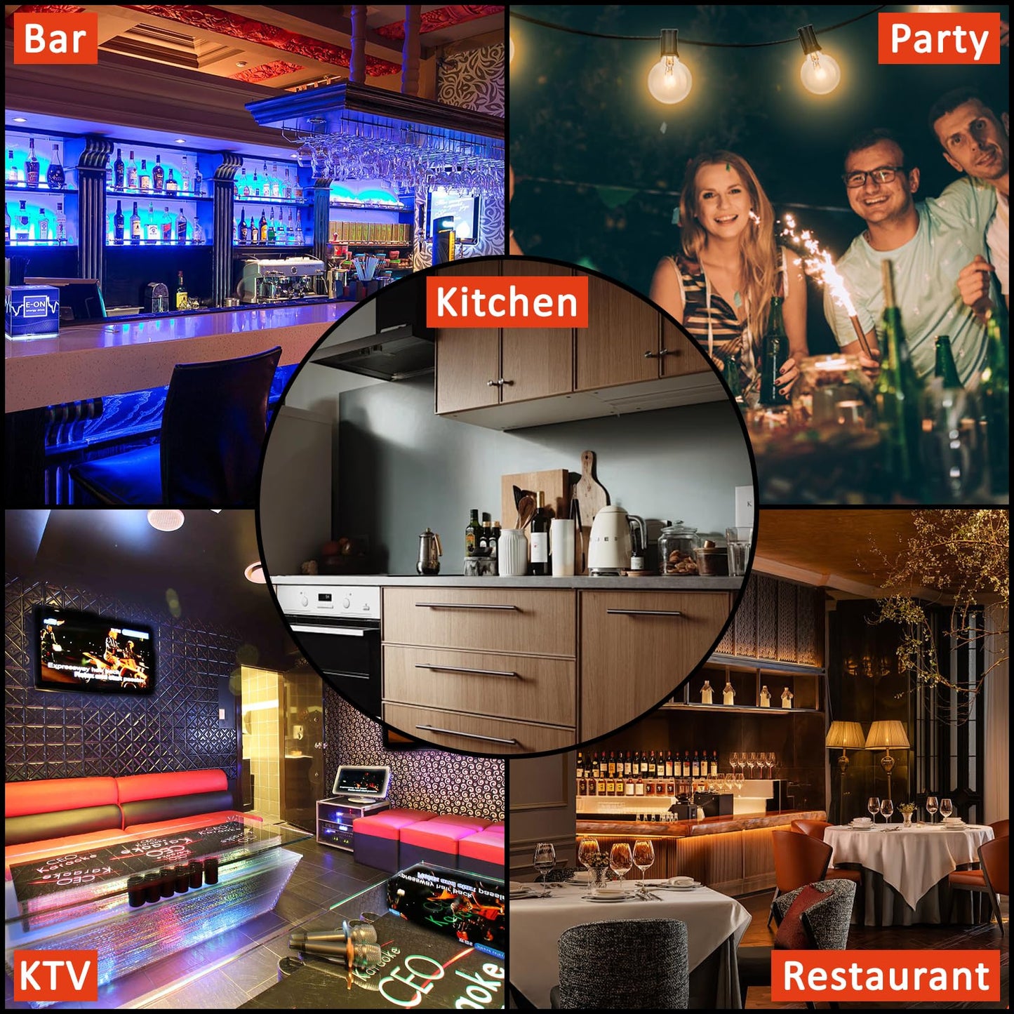 Garvee Led Lighted Liquor Bottle Shelf, 3 Tiers 40 Inches Led Bar Display Shelf With Remote & App Control, 16 Colors, 4 Modes, 1-8 H Timing, Bar Lights for Liquor Shelves