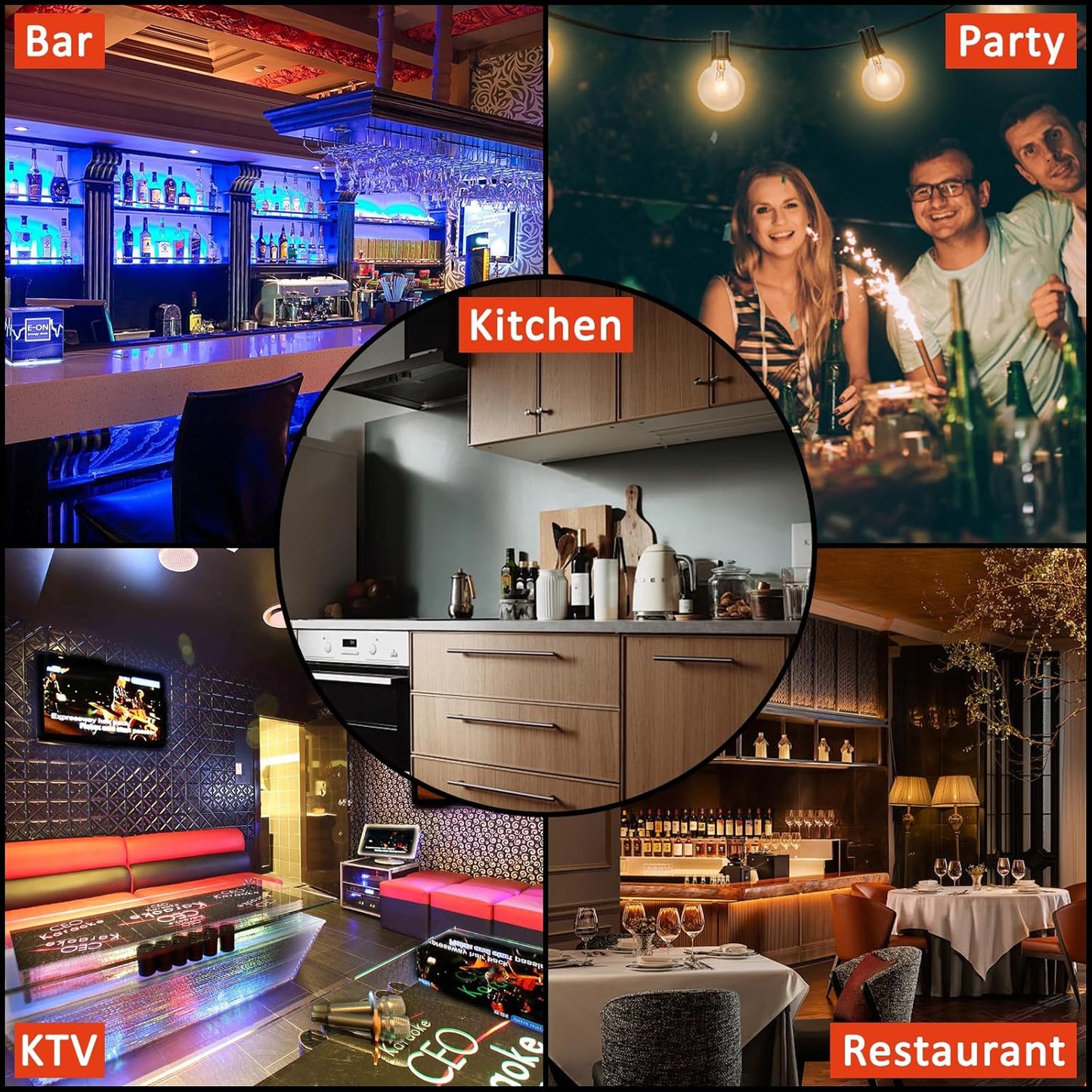 Garvee Led Lighted Liquor Bottle Shelf, 2 Tiers 40 Inches Led Bar Display Shelf With Remote & App Control, 16 Colors, 4 Modes, 1-8 H Timing, Bar Lights for Liquor Shelves